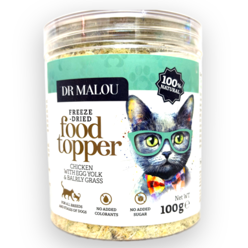 Dr Malou Topper Kurczak Trawa 100g | Posypka dla kota