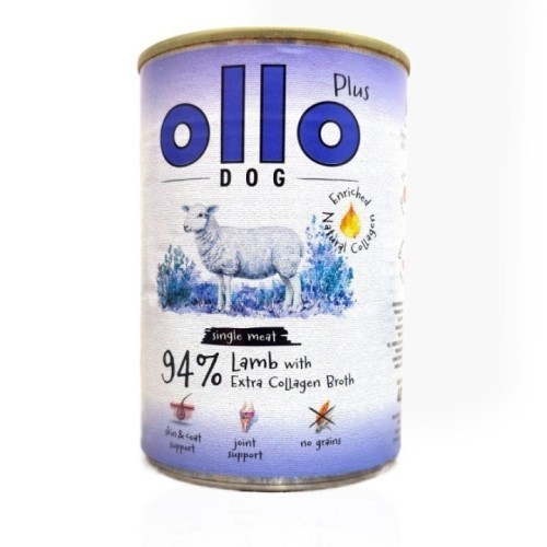 OLLO Dog Plus Kolagen Jagnięcina 400g | Karma dla psa
