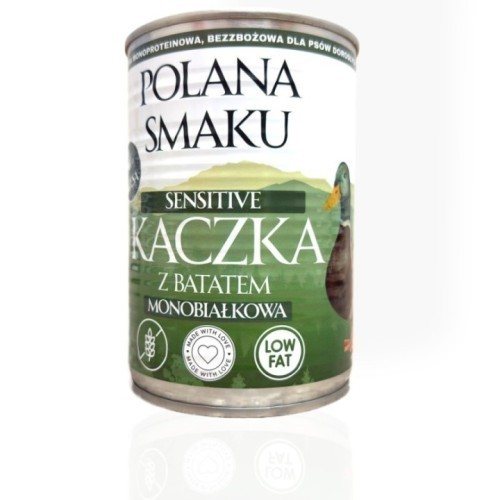 Polana Smaku Sensitive Kaczka Batat 400g | Karma mokra