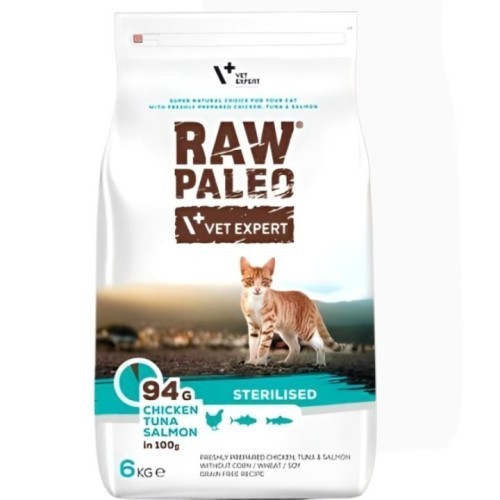 Raw Paleo Sterilised 250g | Sucha karma dla kota