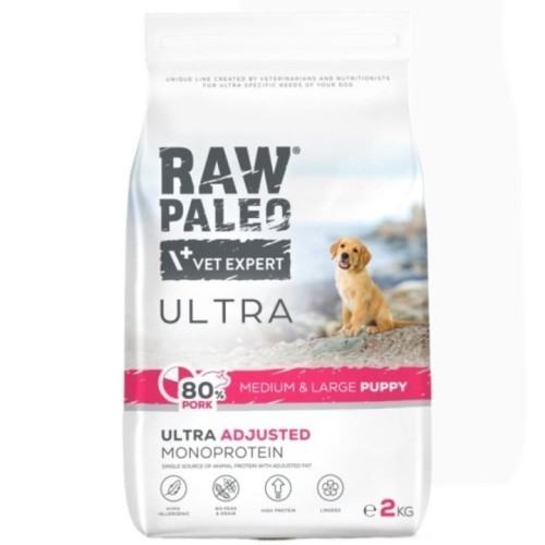 Raw Paleo Ultra M&L Puppy Wieprzowina 2kg | Karma dla psa