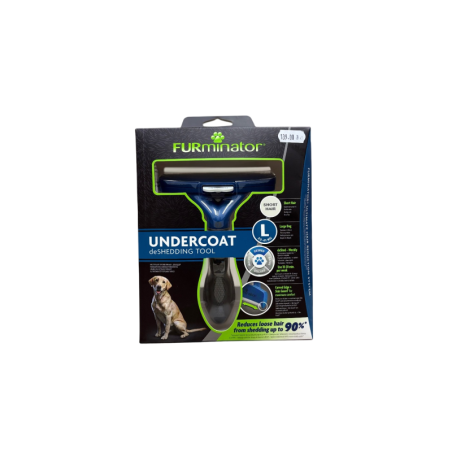 FURminator Szczotka do podszerstka dla dużych psów krótkowłosych w rozmiarze L | FURminator