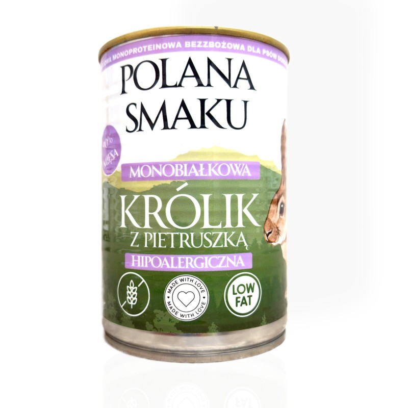 Polana Smaku Królik z pietruszką 400g | Karma dla psa