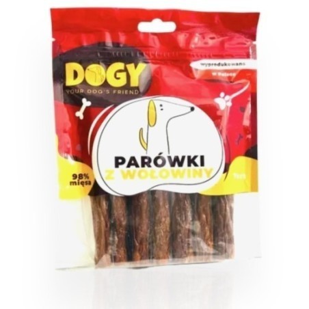 DOGY Parówki z Wołowiny 98% Mięsa 7 szt. | Przysmaki