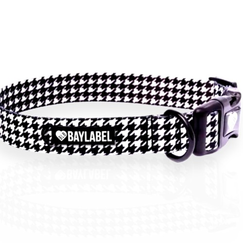 Baylabel Obroża Black'n'White L 30mm | obroża dla psa