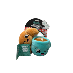 FuzzYard Zestaw 2 Zabawek Pluszowych Rogal i Kawa | FuzzYard