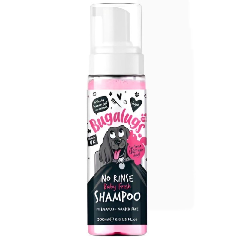 Bugalugs Suchy Szampon Baby Powder 200ml | Spray dla psa i kota