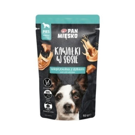 Pan Mięsko Wieprzowina z dzikiem 150g | Karma mokra dla psa