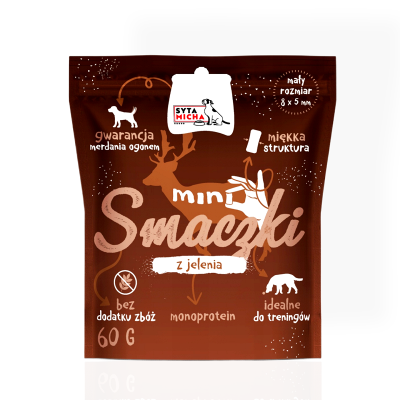Syta Micha Mini Smaczki z jelenia 60g | Przysmak dla psa