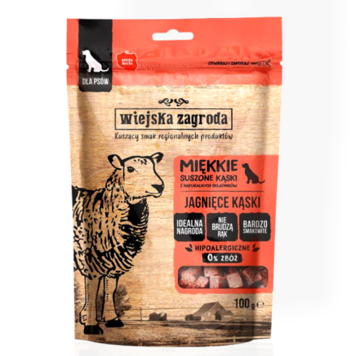 Wiejska Zagroda Jagnięce Kąski 100g | Przysmak dla psa