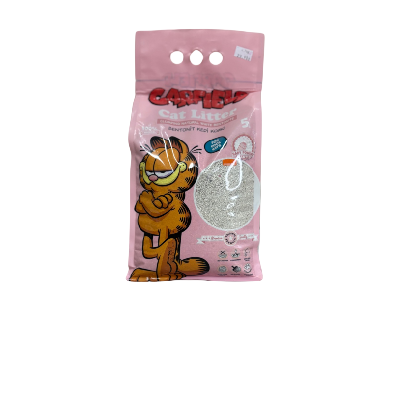 Garfield żwirek bentonit baby powder 5l | Garfield