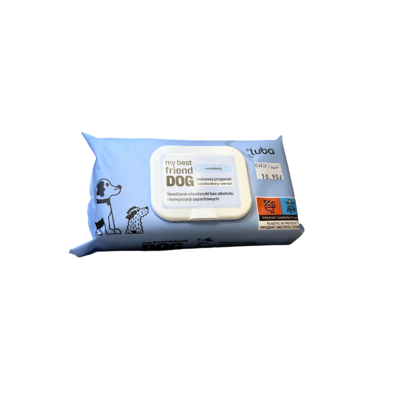 Luba Chusteczki nawilżane oczyszczanie i ochrona skóry oraz sierści 60 szt. | Luba