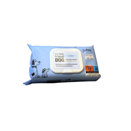 Luba Chusteczki nawilżane oczyszczanie i ochrona skóry oraz sierści 60 szt. | Luba