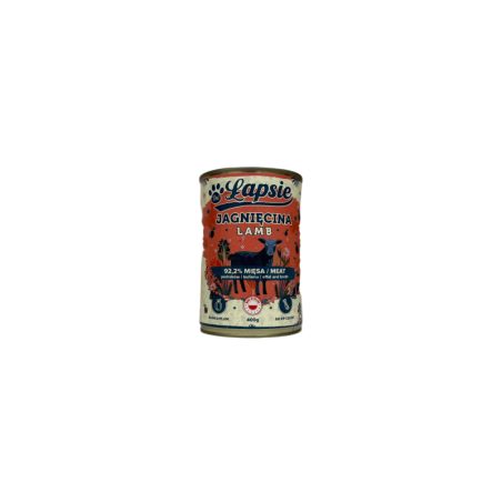 Łapsie Karma mokra jagnięcina ze śliwką 400g | Łapsie