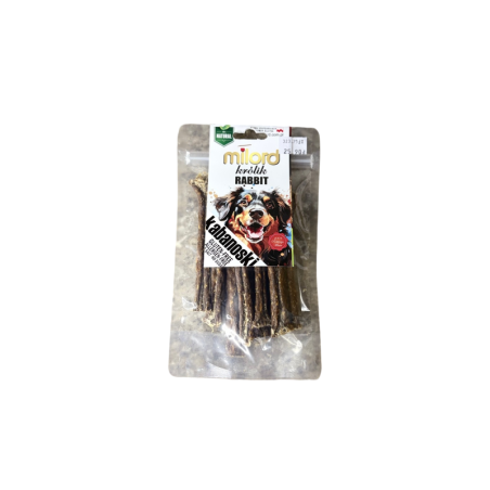 Milord Przysmak kabanoski królik 80g | Milord