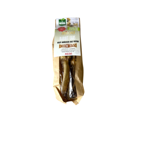 Milord Przysmak uszy królicze bez futra 80g | Milord