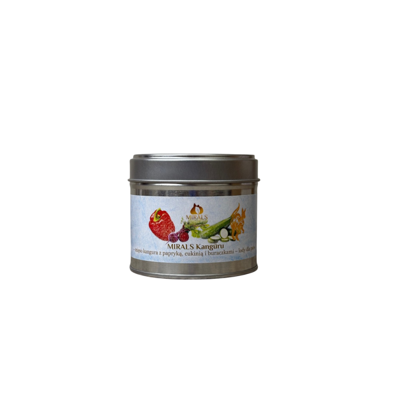 Mirals Lody dla psa mięso kangura z papryką, cukinią i buraczkami 20g | Mirals