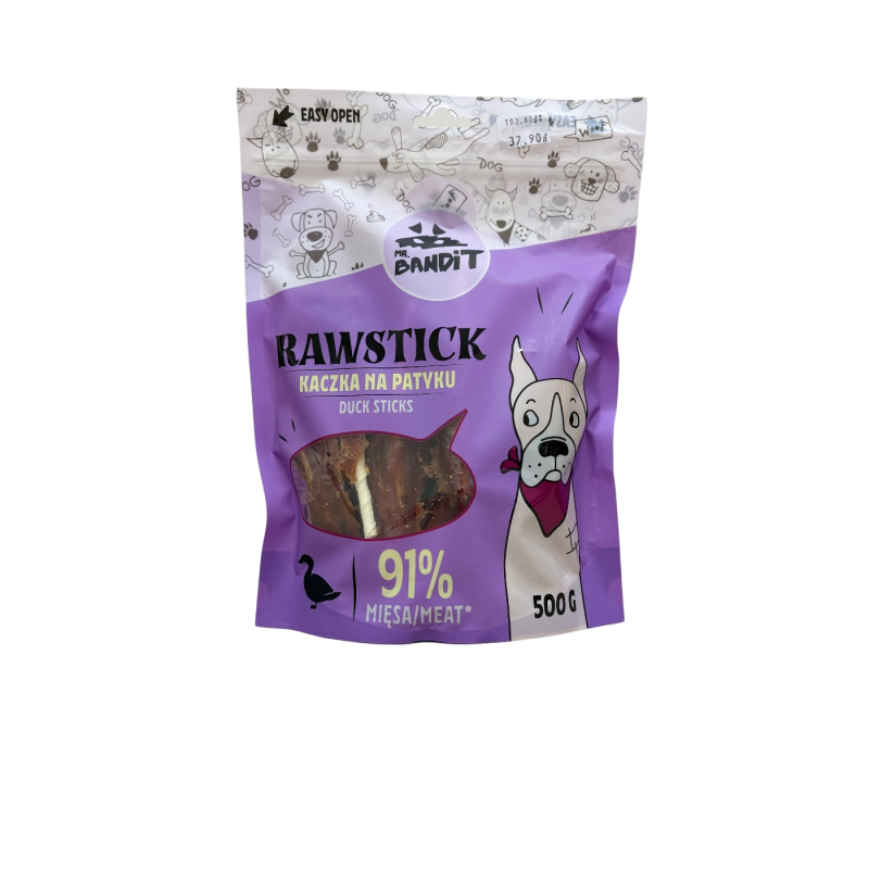 Mr. Bandit Rawstick kaczka na patyku 500g | Mr. Bandit