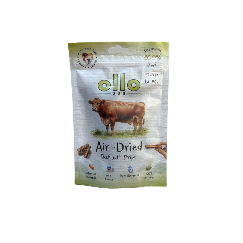 Ollo Air Dried Paski Wołowina 80g | Ollo