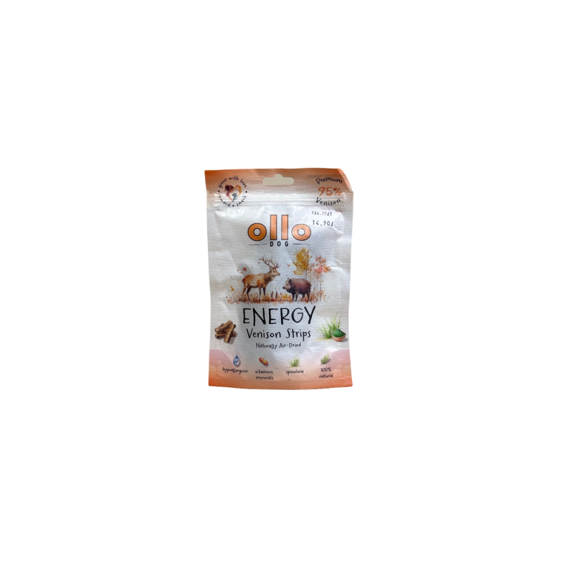 Ollo Air Dried Paski Dziczyzna 80g | Ollo