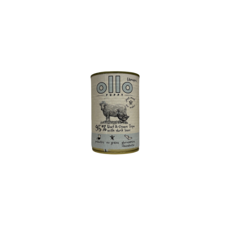 Ollo Umami Puppy Wołowina, Żwacze i Kacza Wątróbka 400g | Ollo