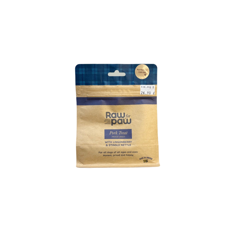 Raw for Paw przysmak liofilizowany wieprzowina 50g | Raw For Paw