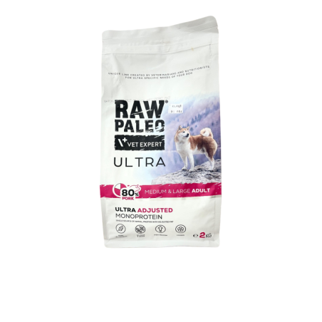 Raw Paleo Ultra Pork Medium & Large Adult 2 kg | Raw Paleo