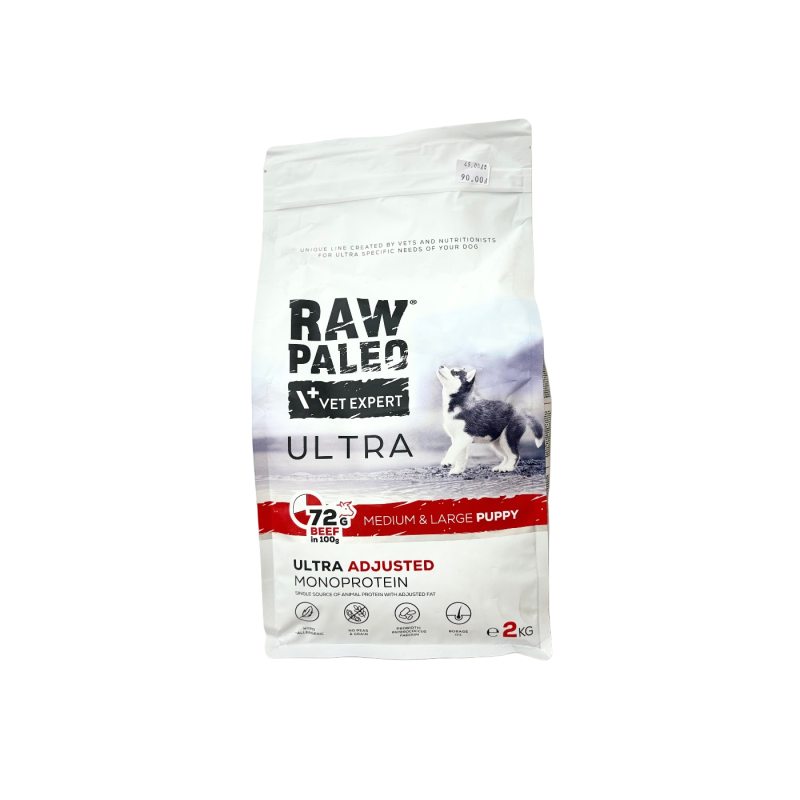 Raw Paleo Ultra Beef Medium & Large Puppy 2 kg | Raw Paleo