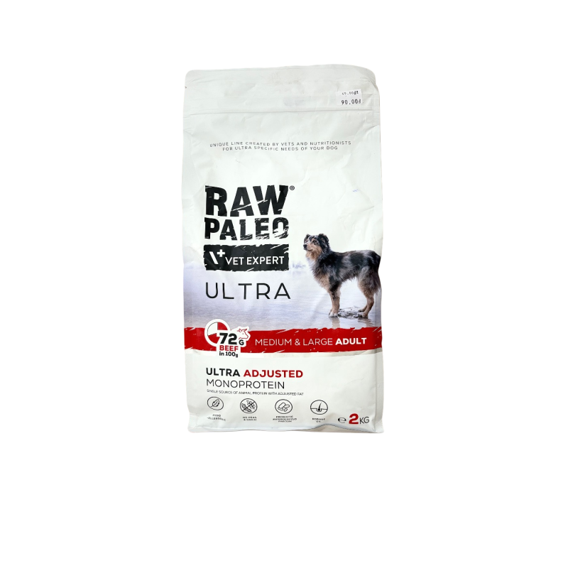 Raw Paleo Ultra Beef Medium & Large Adult 2 kg | Raw Paleo