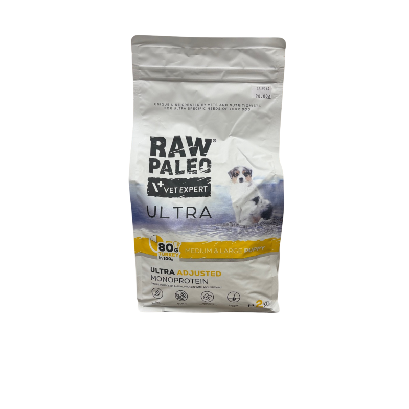 Raw Paleo Ultra Turkey Medium & Large Puppy 2 kg | Raw Paleo
