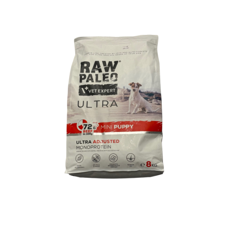 Raw Paleo Ultra Beef Mini Puppy 8kg | Raw Paleo