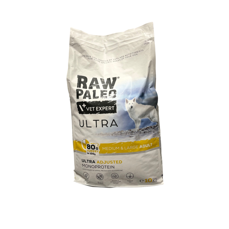 Raw Paleo Ultra Turkey Medium & Large Adult 10 kg | Raw Paleo