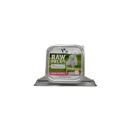 Raw Paleo Mini Puppy Pâté Pork 150g | Raw Paleo