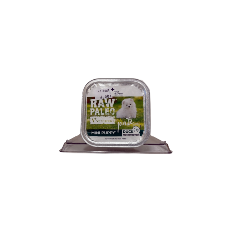 Raw Paleo Mini Puppy Pâté Duck 150g | Raw Paleo
