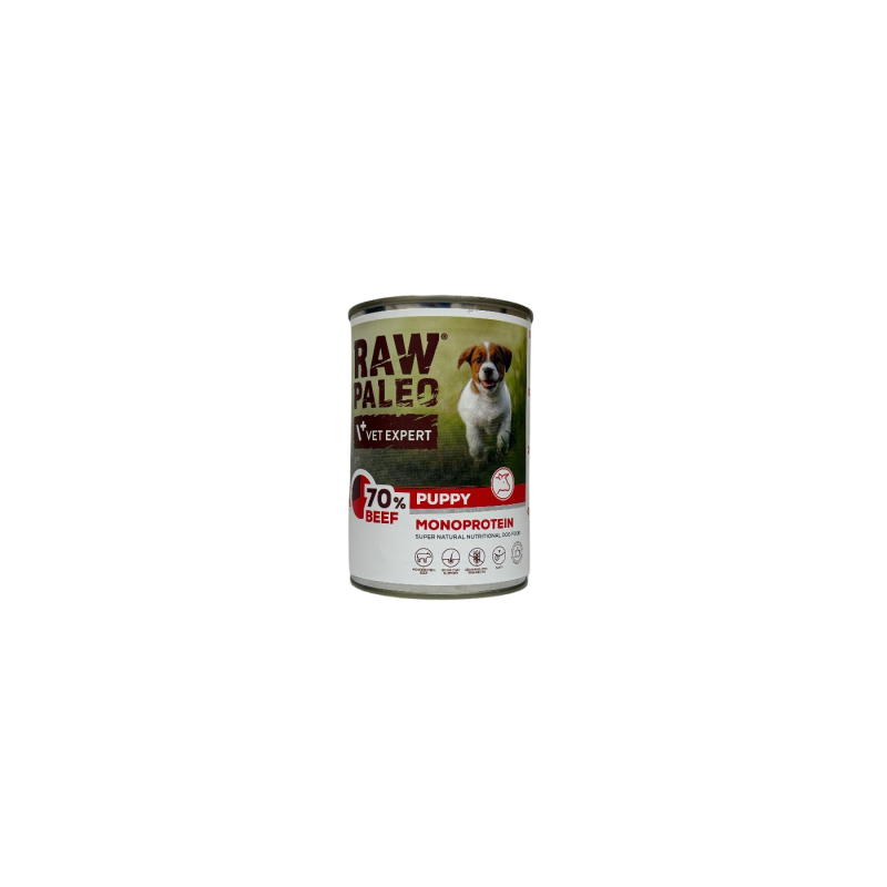 Raw Paleo Puppy Beef 400g | Raw Paleo