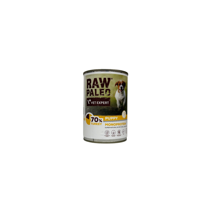 Raw Paleo Puppy Turkey 400g | Raw Paleo